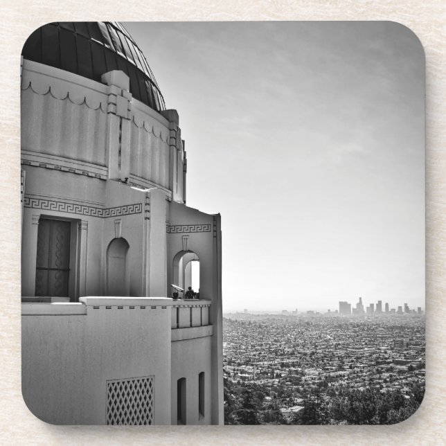 Griffith Observatory und Downtown Los Angeles Getränkeuntersetzer (Vorderseite)