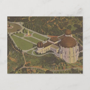 Griffith Observatory Wedding Escort Card Postcard Postkarte