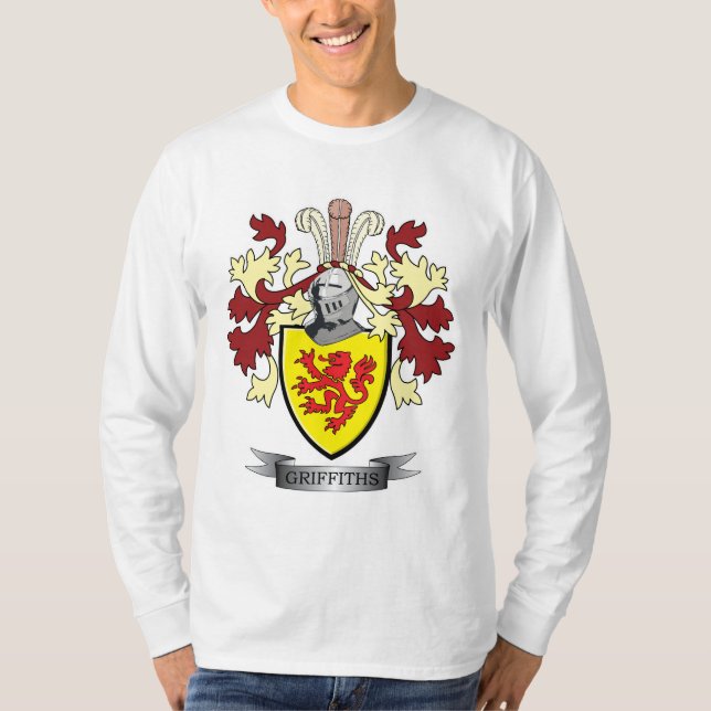 Griffiths Familienwappen-Wappen T-Shirt (Vorderseite)