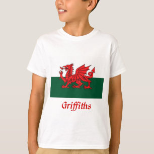 Griffiths Waliser Flagge T-Shirt