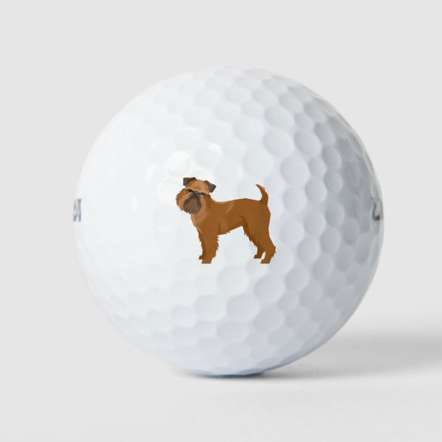 Griffon Bruxellois Golfball (Vorderseite)