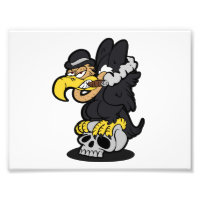 Griffon Vulture Cartoon | Hintergrundfarbe auswähl