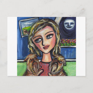 Griffs Hug Lieblingsfrau Postkarte