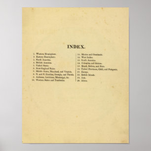 Griggs amerikanischer Schulatlas Poster