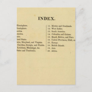 Griggs amerikanischer Schulatlas Postkarte