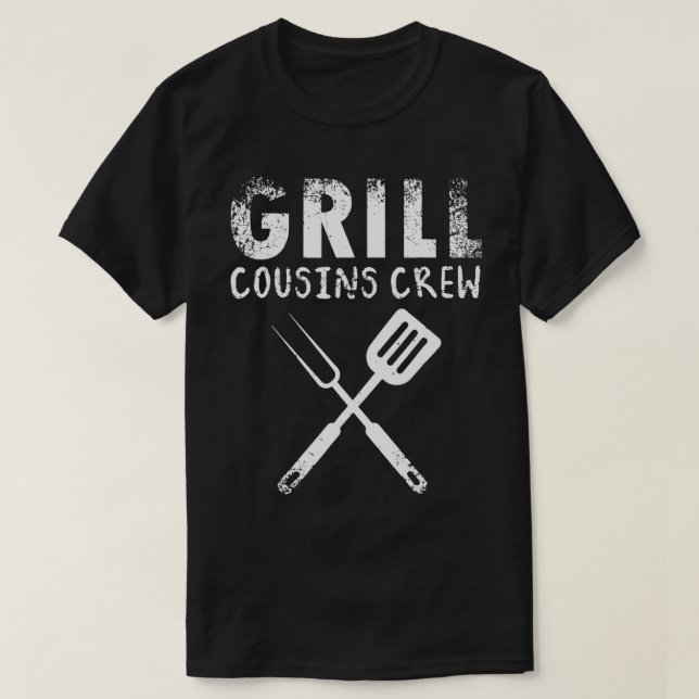 Grill Cousins Crew GRILLEN Wiedersehen Funny GRILL T-Shirt (Design vorne)