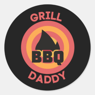 GRILL DADDY RUNDER AUFKLEBER