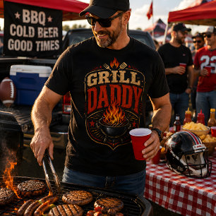Grill Daddy Vintage BBQ Retro Vaters Grill T-Shirt