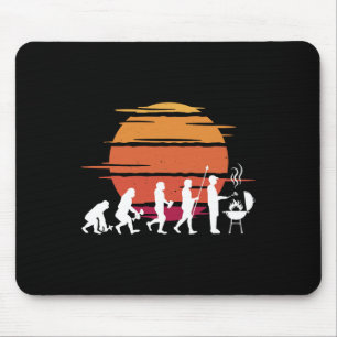 Grill Evolution Vintage Vatertag Grill Bbq Meer Mousepad