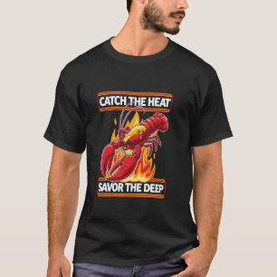 Grill Fangen Sie die heiß rauchigen Lebensmittelli T-Shirt