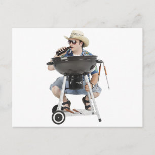 Grill Funny Postkarte