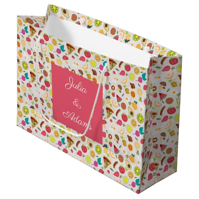Grill-Geschenktüte Große Geschenktüte (Vorderseite Schrägansicht)