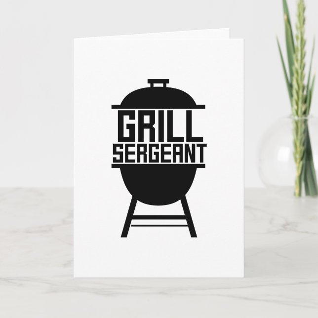Grill GRILLEN Grilling Hobby Father's Day Gift Karte (Vorderseite)