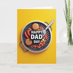 Grill Happy Dad Day Bildkarte Karte