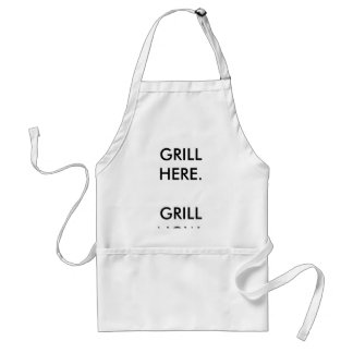 GRILL HERE.GRILL JETZT SCHÜRZE
