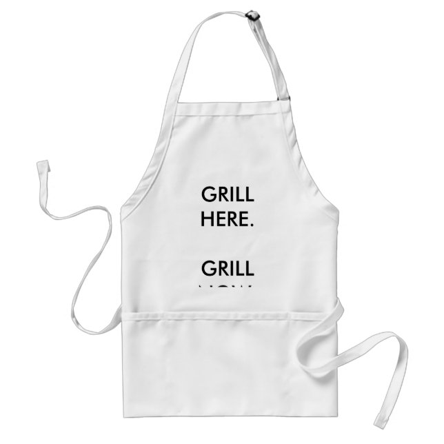 GRILL HERE.GRILL JETZT SCHÜRZE (Vorne)