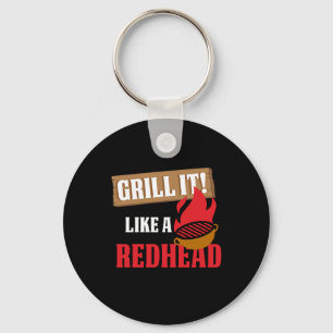 Grill ist wie eine Rote Haare Ingwer GRILLEN Barbe Schlüsselanhänger