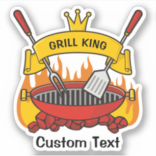 Grill King Aufkleber