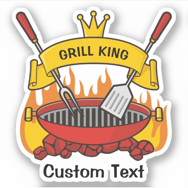Grill King Aufkleber (Vorderseite)