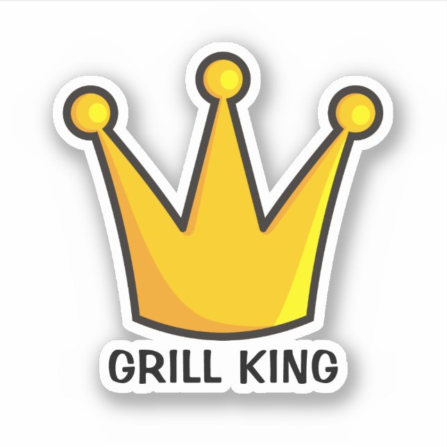 Grill King Aufkleber (Vorderseite)