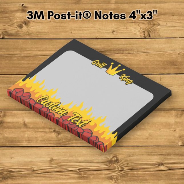 Grill King Crown Post-it Klebezettel (Von Creator hochgeladen)