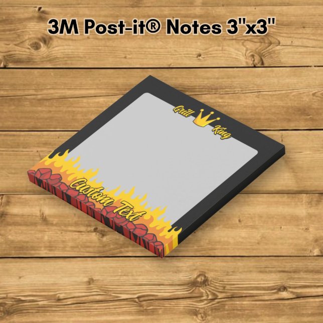 Grill King Crown Post-it Klebezettel (Von Creator hochgeladen)