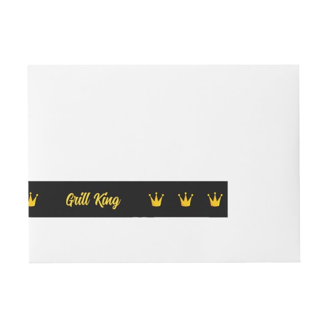 Grill King Crown Rundum-Adressaufkleber (Vorderseite)