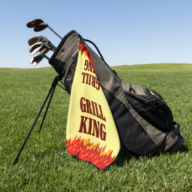 Grill King Red Flames BBQ Handtuch (Gras)