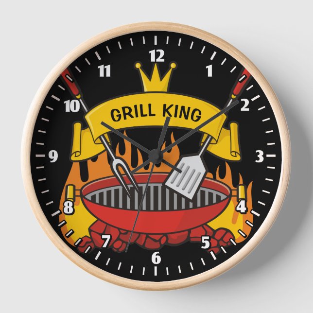 Grill King Wanduhr (Vorderseite)