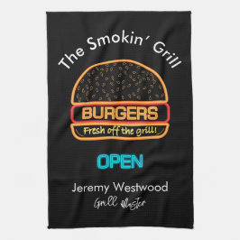 Grill Küchenhandtücher Backyard Grill Master Burge Geschirrtuch