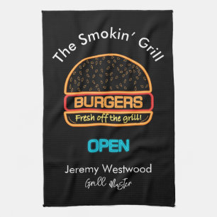 Grill Küchenhandtücher Backyard Grill Master Burge Geschirrtuch