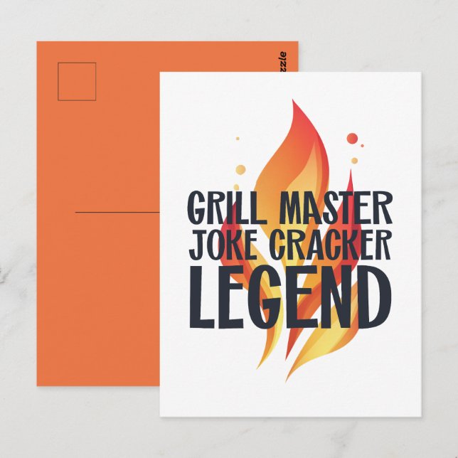 Grill Legend GRILLEN Poster Postkarte (Vorne/Hinten)