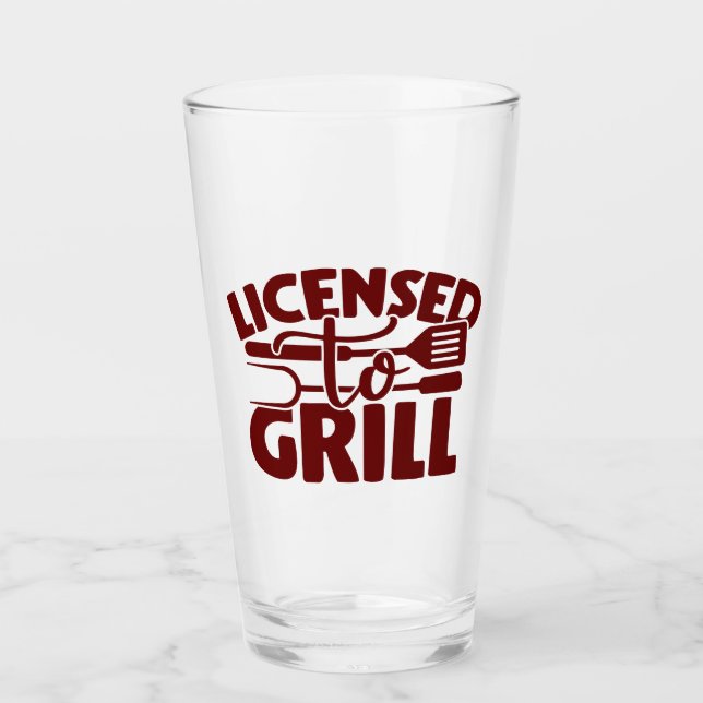 Grill-Lizenz Glas (Vorderseite)