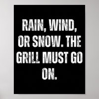 Grill lustiger BBQ-Chef Fleisch Rauch