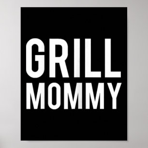 Grill Mami Bbq Wurstliebhaber Geräuchertes Fleisch Poster