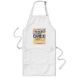 Grill Master BBQ-Typografie Lange Schürze