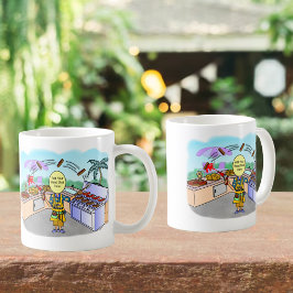 Grill Master Cartoon Kaffeetasse