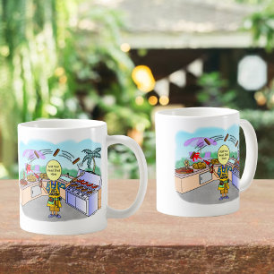 Grill Master Cartoon Kaffeetasse