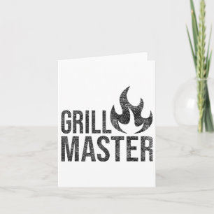 Grill Master Flame Barbecue Grillen Smoke Char Ope Karte