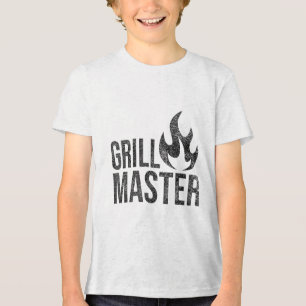 Grill Master Flame Barbecue Grillen Smoke Char Ope Tri-Blend Shirt