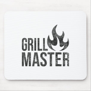 Grill Master Flame Byrbecue Grillen Smoke Char Ope Mousepad