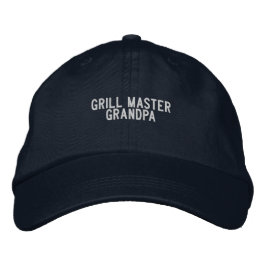 'Grill Master Grandpa' BBQ King Funny Gift Bestickte Baseballkappe