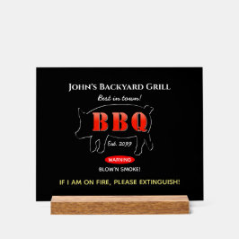 Grill-Master-GRILLEN für Backyard - Akrylus Acrylschild