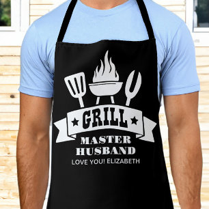 Grill Master Husband Black Schürze