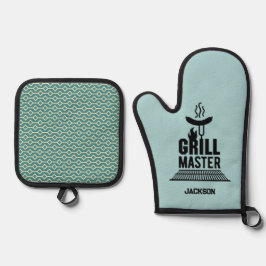 Grill Master Ofenhandschuh & Topflappen-Set