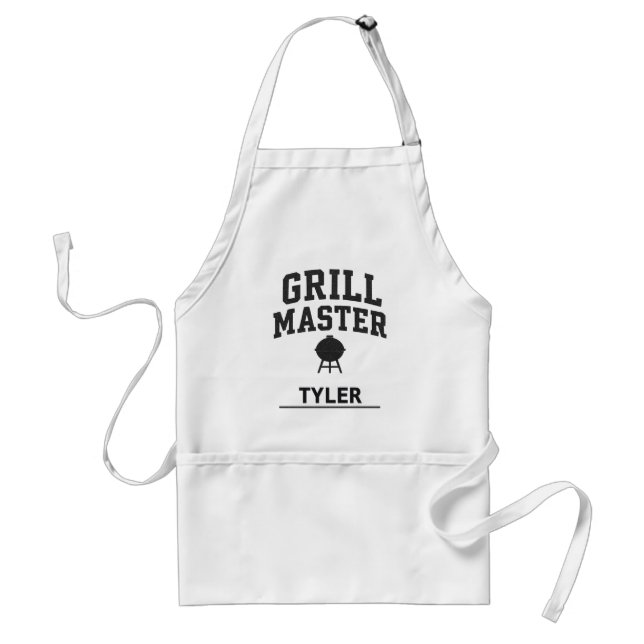 Grill Master Personalisierte GRILLEN Schürze (Vorne)