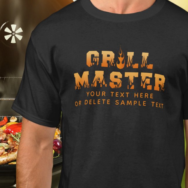 GRILL MASTER Personalisierte GRILLEN T-Shirt (Von Creator hochgeladen)