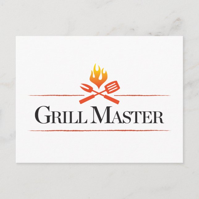 Grill Master Postkarte (Vorderseite)