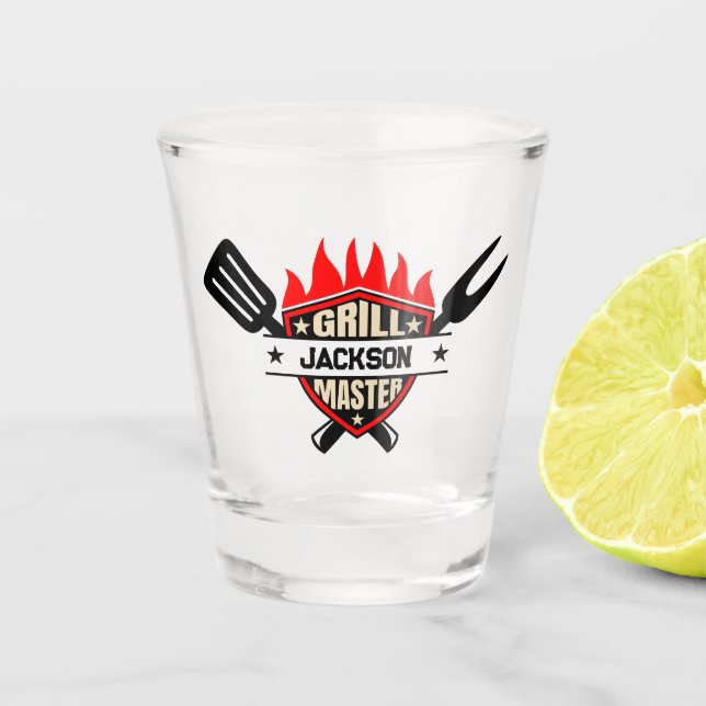 Grill Master Schnapsglas (Vorderseite)