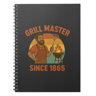 Grill Master seit 1865 GRILLEN Erbe Notizblock